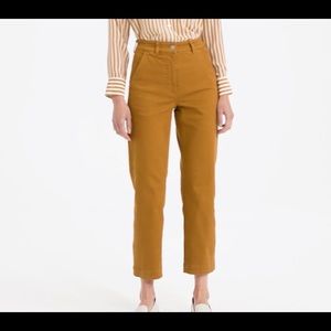 Everlane The Straight-Leg Crop in Golden Brown